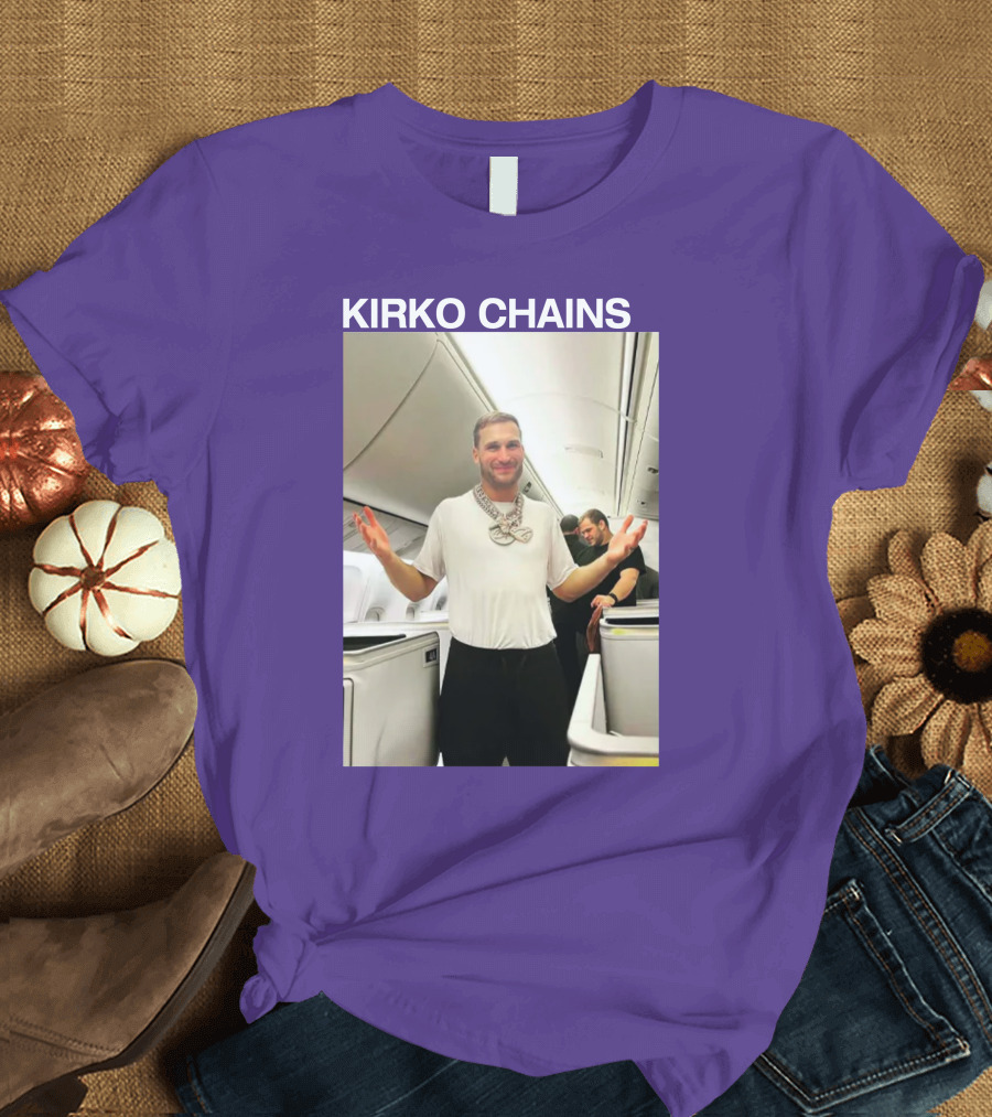 Kirko Chains Airplane Pose with Necklace T-Shirt