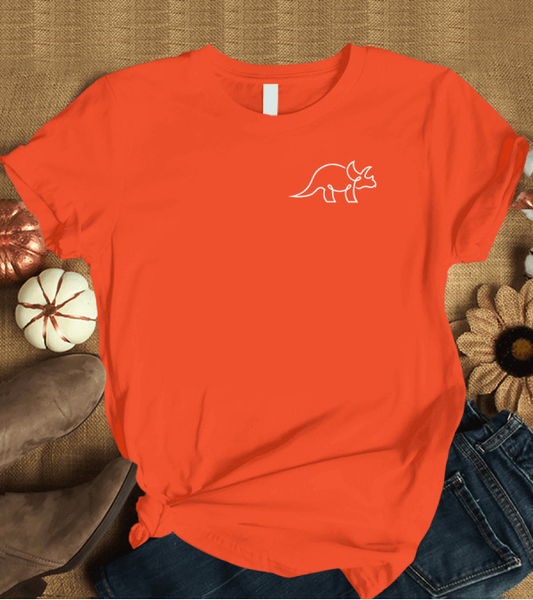 T-Shirt: The Try Guys Dinosaur Outline Triceratops T-Shirt The Try Guys Dinosaur Outline Triceratops T-Shirt