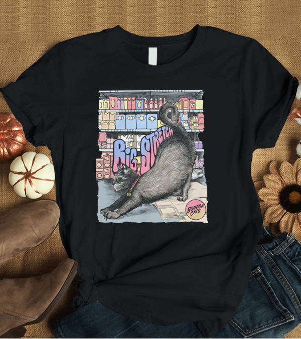 T-Shirt: Bodega Cats Big Stretch in Grocery Aisle T-Shirt Bodega Cats Big Stretch in Grocery Aisle T-Shirt