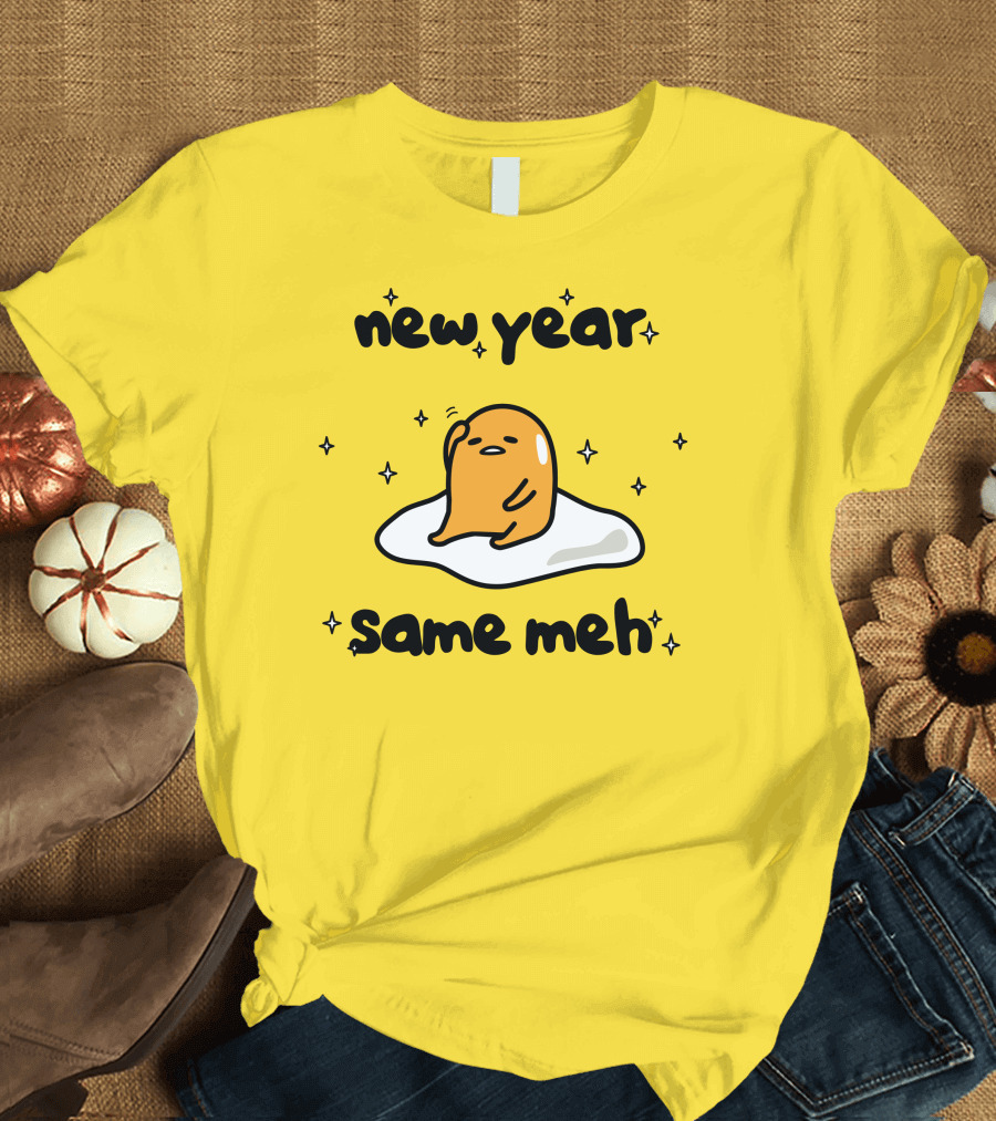 Gudetama New Year Same Meh Egg Character T-Shirt