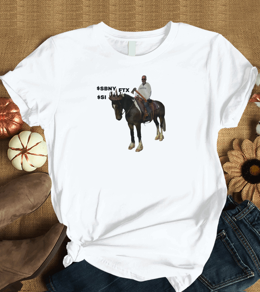 The Triple Crown $Sbny $Si Ftx Cryptocurrency Horse Rider T-Shirt