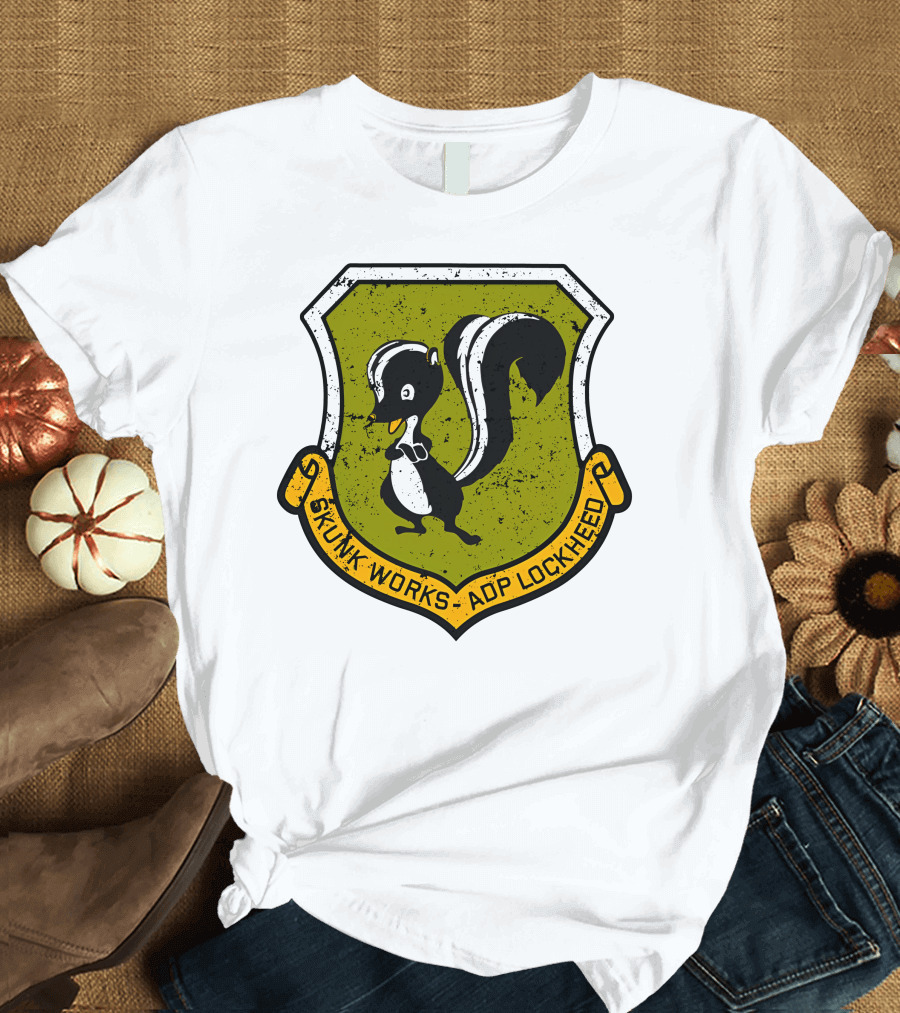 Skunk Works ADP Lockheed Vintage Emblem Badge T-Shirt