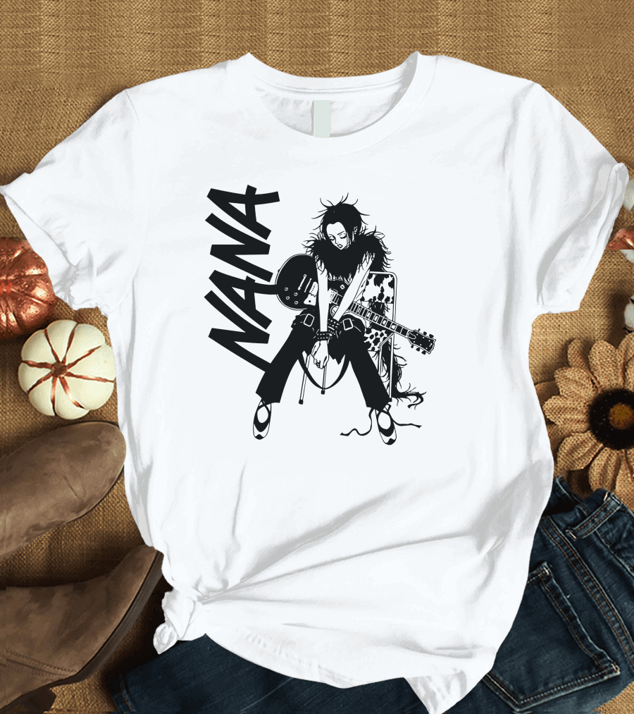 Nana Osaki with Electric Guitar T-Shirt