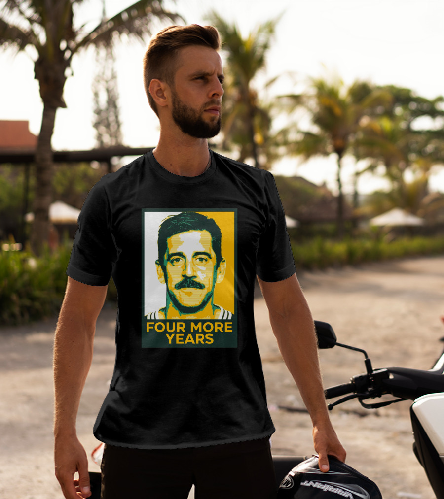 Aaron Rodgers Four More Years Green And Gold T-Shirt