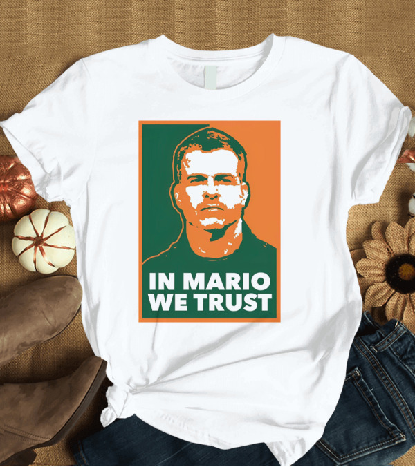 T-Shirt: In Mario We Trust Retro Sports T-Shirt In Mario We Trust Retro Sports T-Shirt
