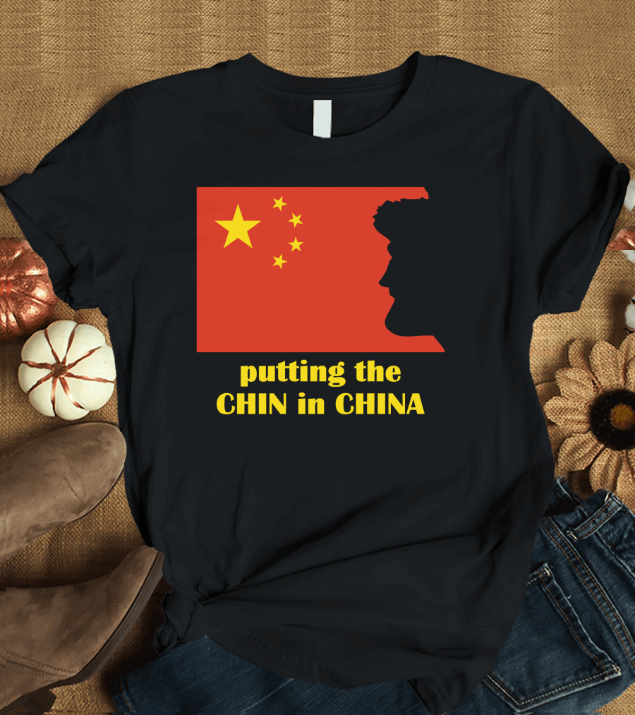 Putting the Chin in China with Chinese Flag T-Shirt