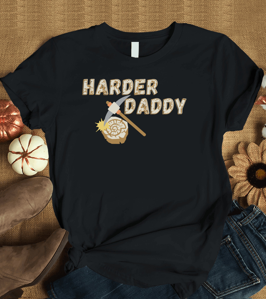 HARDER DADDY Pickaxe Log T-Shirt