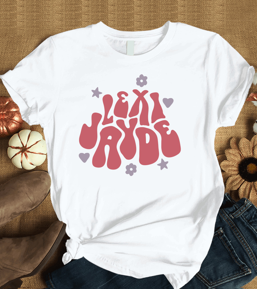 Lexi Jayde Retro Flower Heart Star Elements T-Shirt