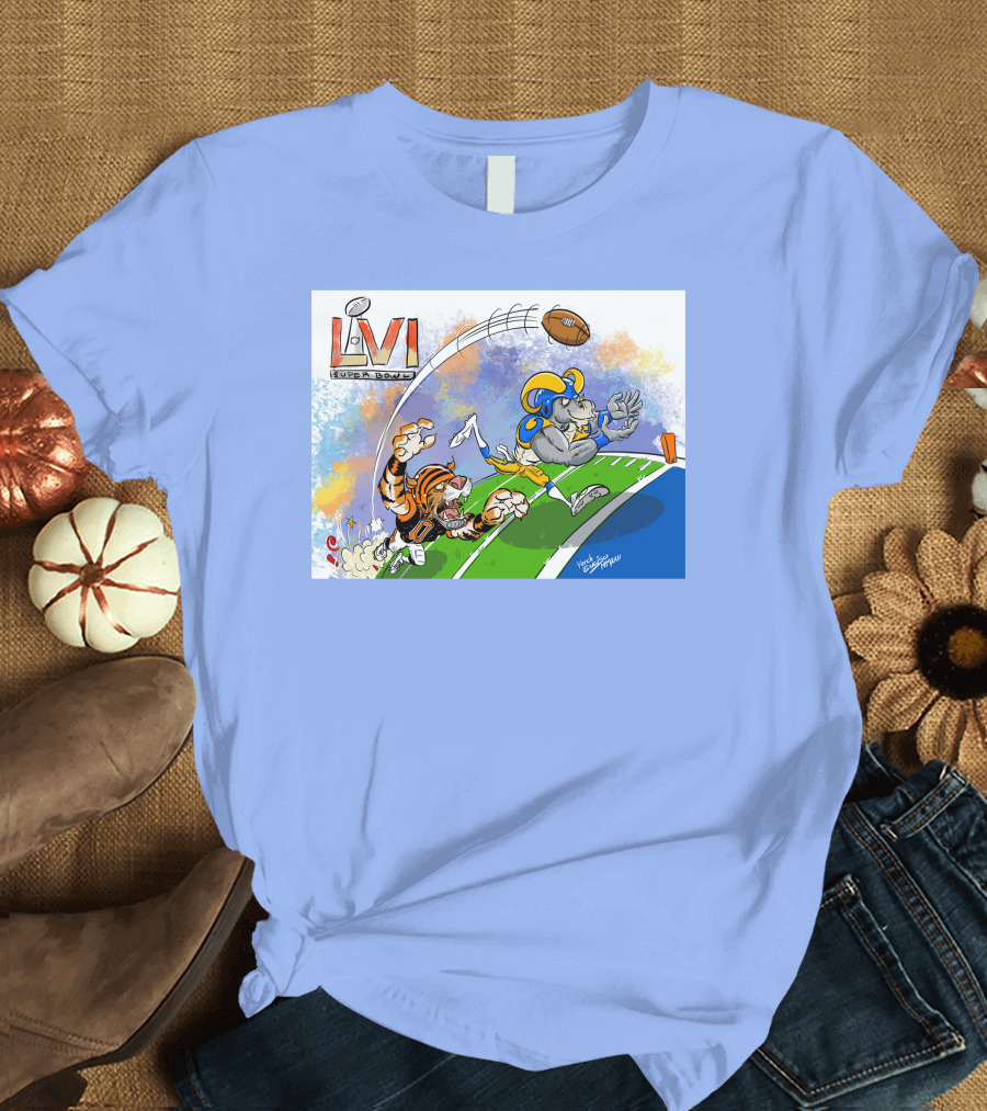 Super Bowl LVI Go Rams Touchdown T-Shirt