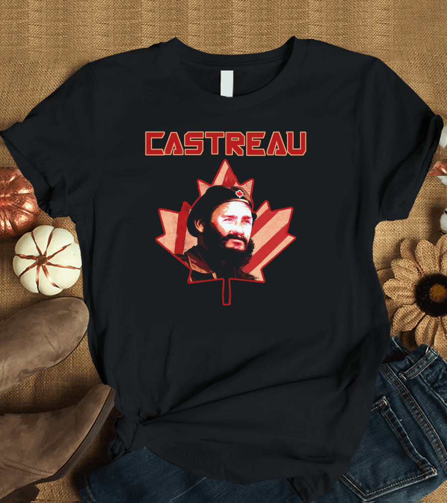 Castreau Maple Leaf Portrait Revival Today Store T-Shirt