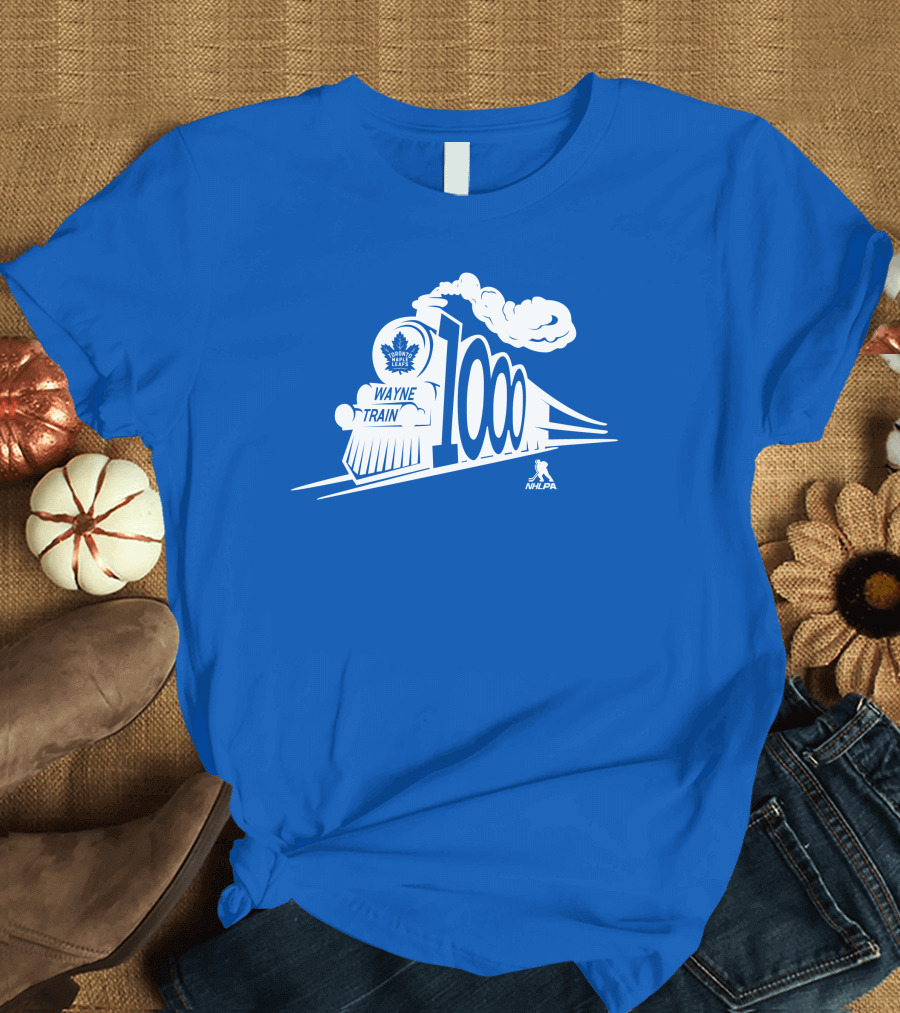 Toronto Maple Leafs Wayne Train NHLPA 1000th T-Shirt