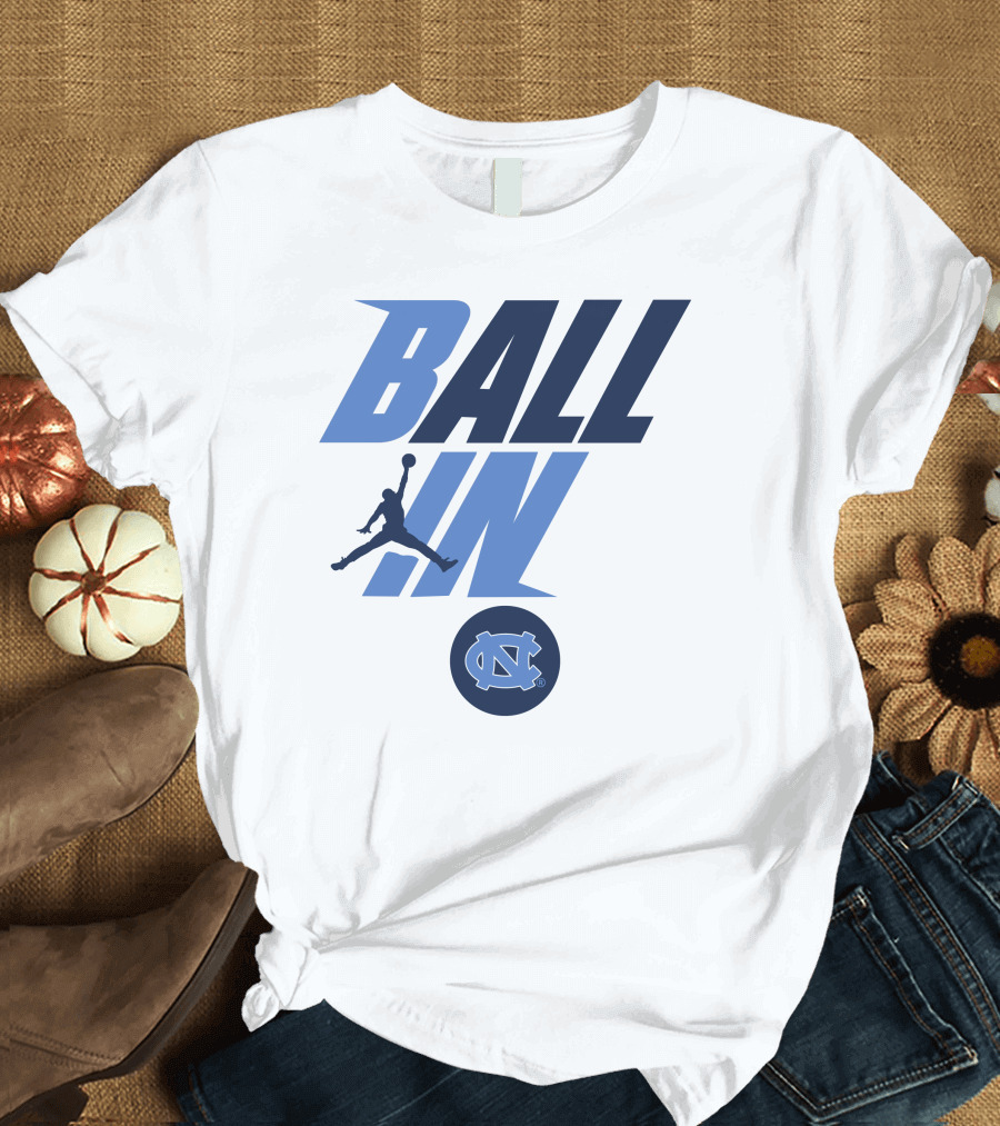 North Carolina Tar Heels Ball In Jumpman T-Shirt
