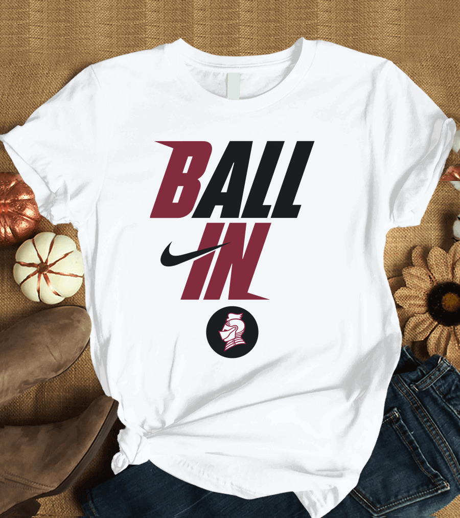 Ball In Bellarmine University Football Knight T-Shirt