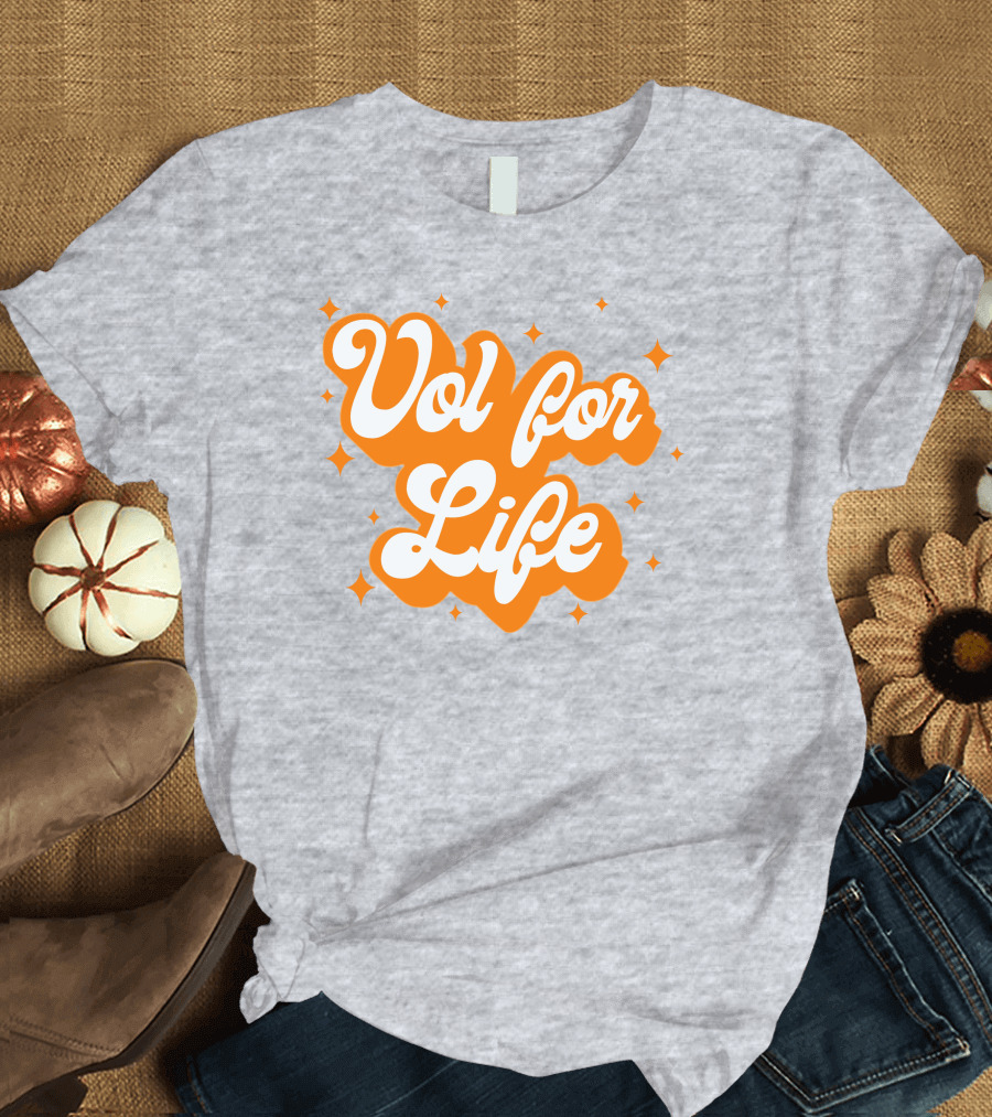 Vol For Life Alexis Foust Orange Sparkle T-Shirt