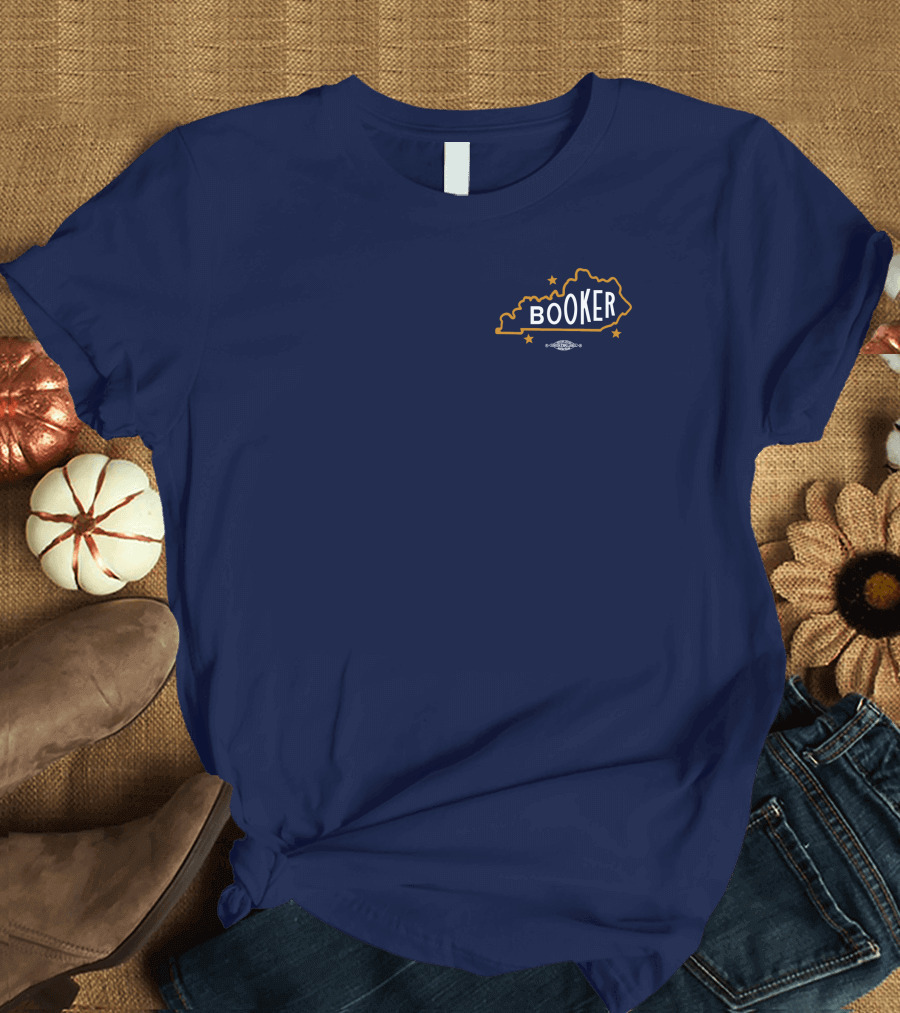 Booker Kentucky Outline with Stars Booker4ky Charles Booker Store T-Shirt