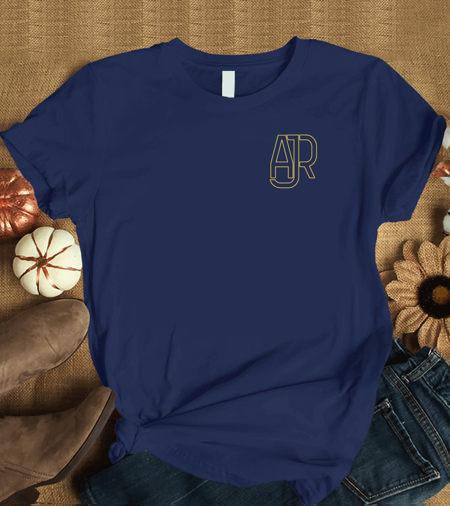 AJR Band Logo Navy Yellow T-Shirt