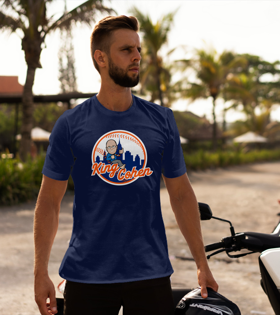 Jomboy Media Store King Cohen New York Baseball Icon Skyline T-Shirt