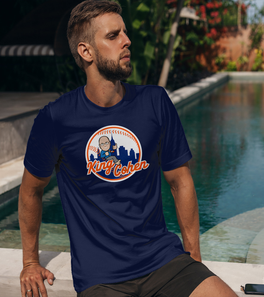 Jomboy Media Store King Cohen New York Baseball Icon Skyline T-Shirt