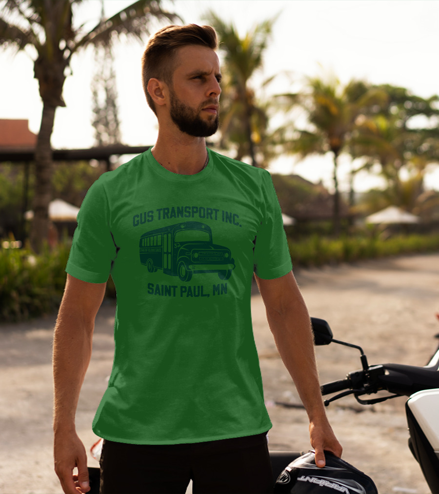 Gus Transport Inc Saint Paul MN Vintage Bus T-Shirt