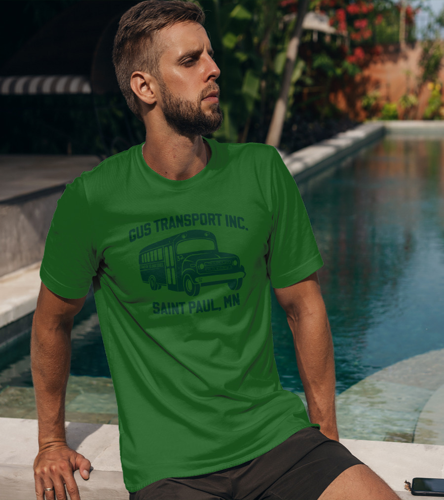 Gus Transport Inc Saint Paul MN Vintage Bus T-Shirt