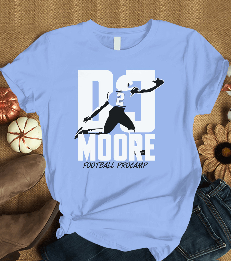 Chicago Bears DJ Moore 2 Football Procamp T-Shirt