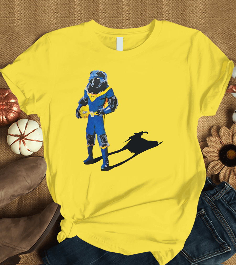 Grizzlies Bear Holding Basketball with Shadow T-Shirt