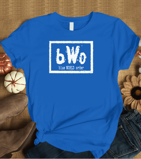 T-Shirt: bWo Blue World Order Wrestling Inspired T-Shirt bWo Blue World Order Wrestling Inspired T-Shirt