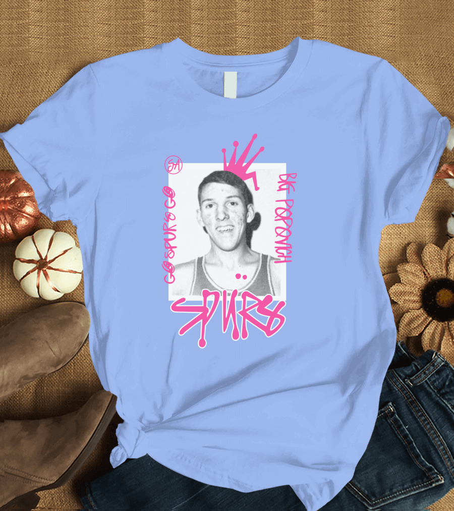 Big Popovich Spurs Ultradrip Go Spurs Go SA T-Shirt