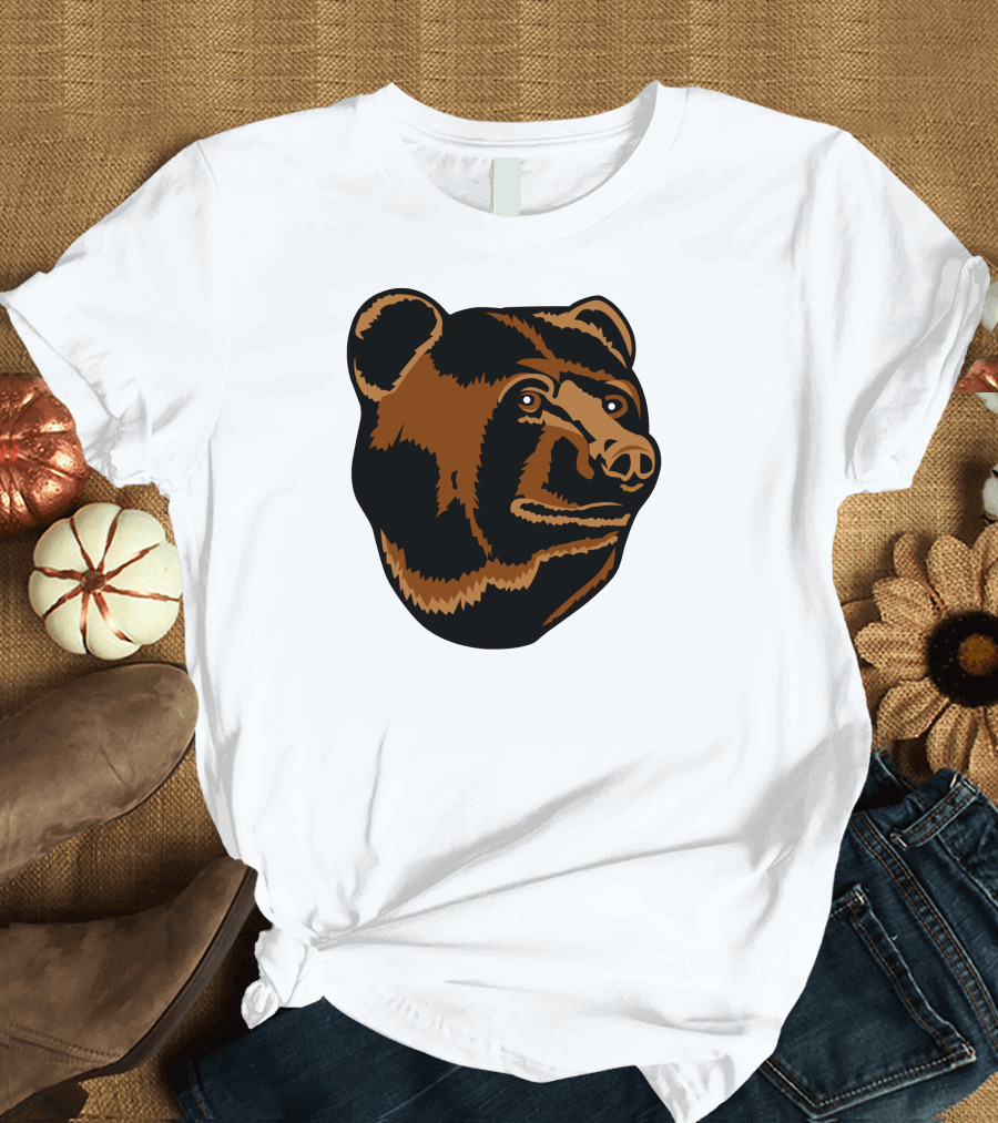 Boston Bruins Logo Bear Head T-Shirt