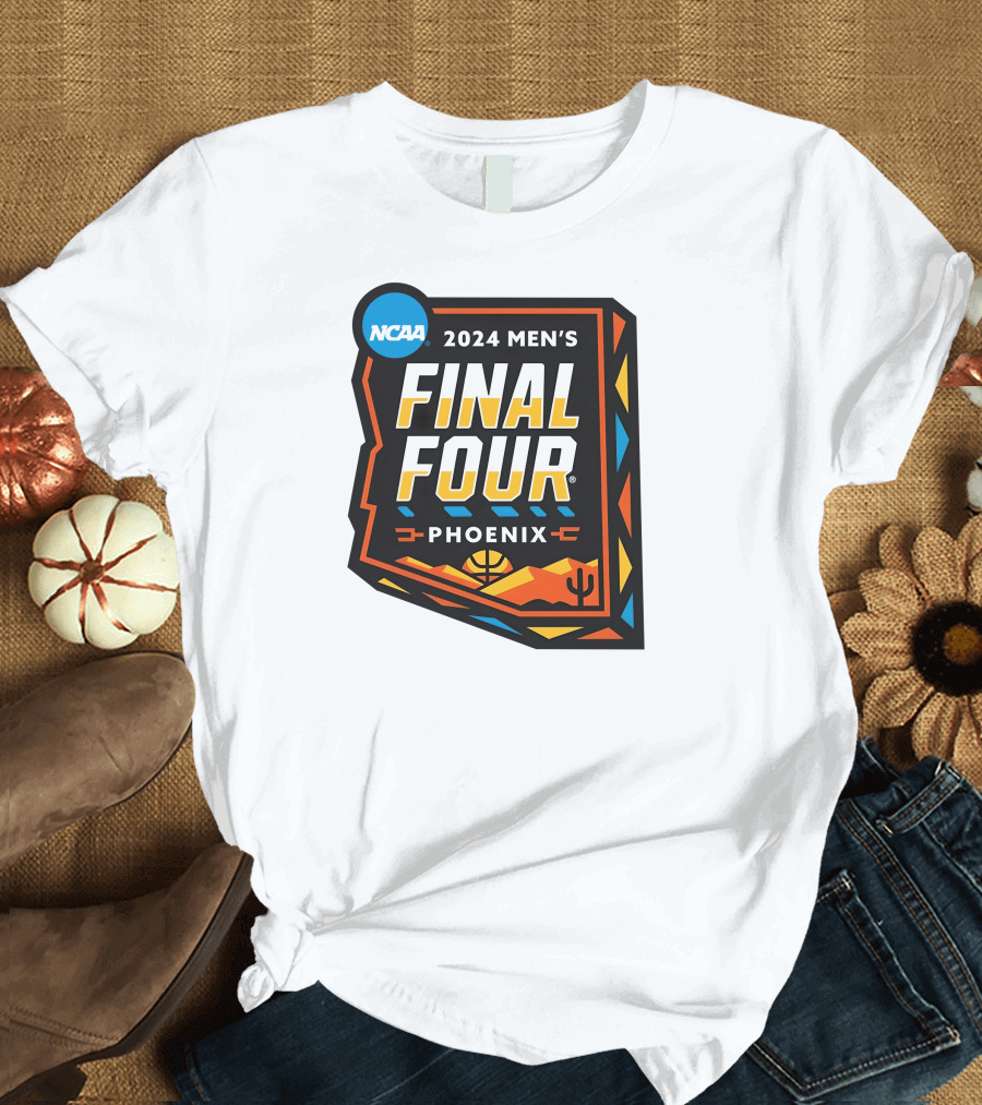 NCAA 2024 Men's Final Four Phoenix Desert Landscape Basketball Event T-Shirt