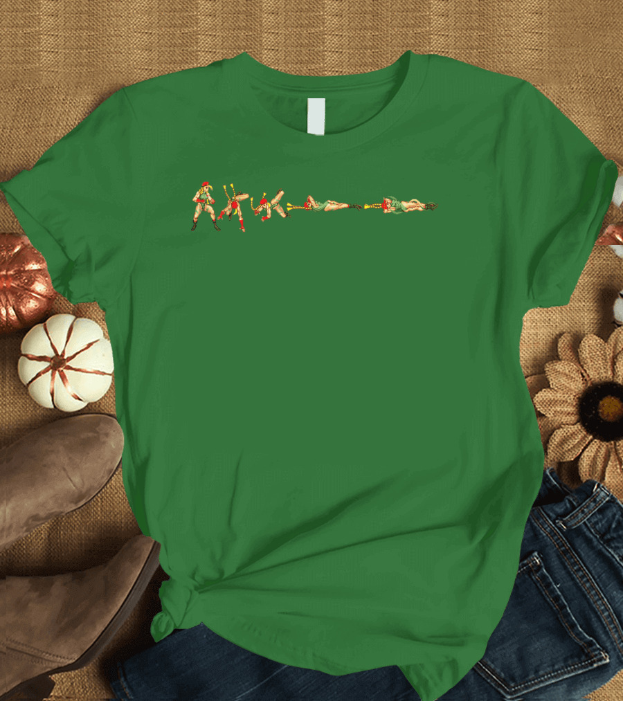 Super Street Fighter II X Cammy Spiral Arrow Pose Sequence T-Shirt