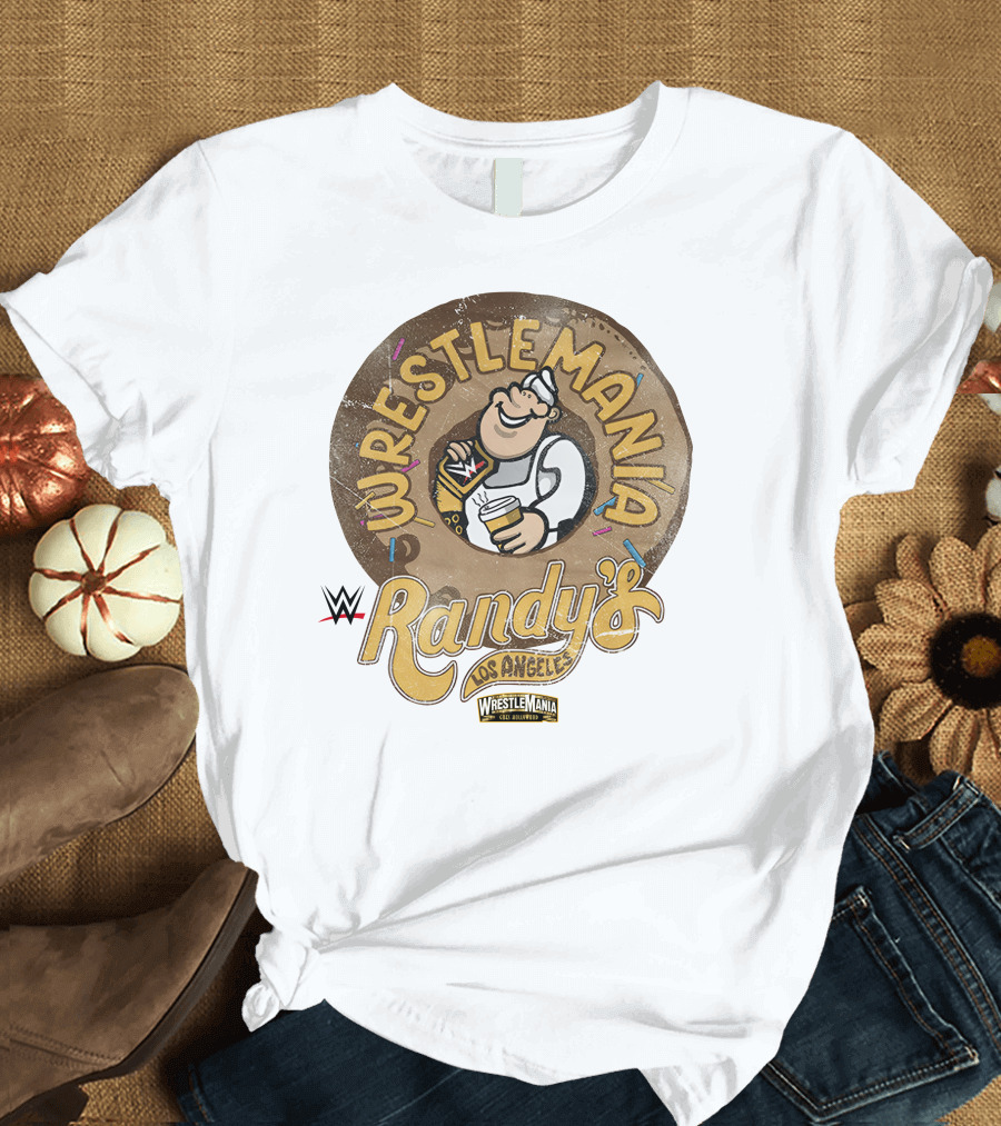 Wrestlemania Randy's Donuts Los Angeles WWE T-Shirt