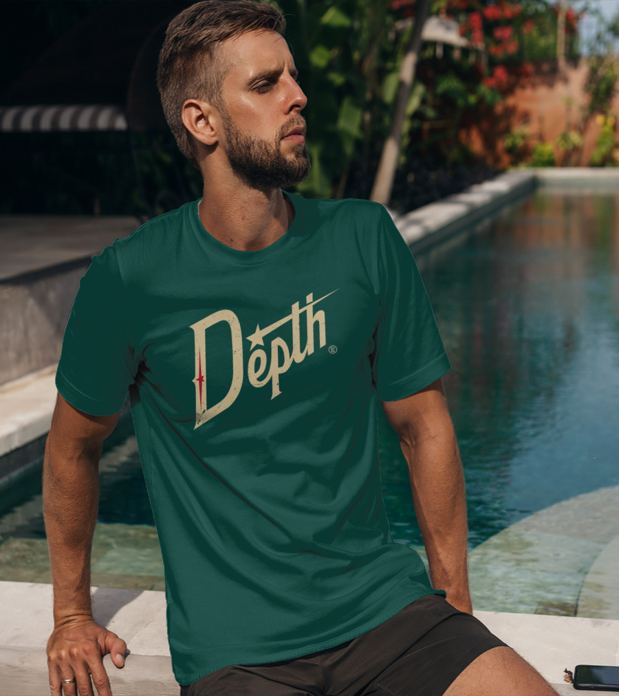 Depth Parody Vintage Style Text With Star Accent T-Shirt