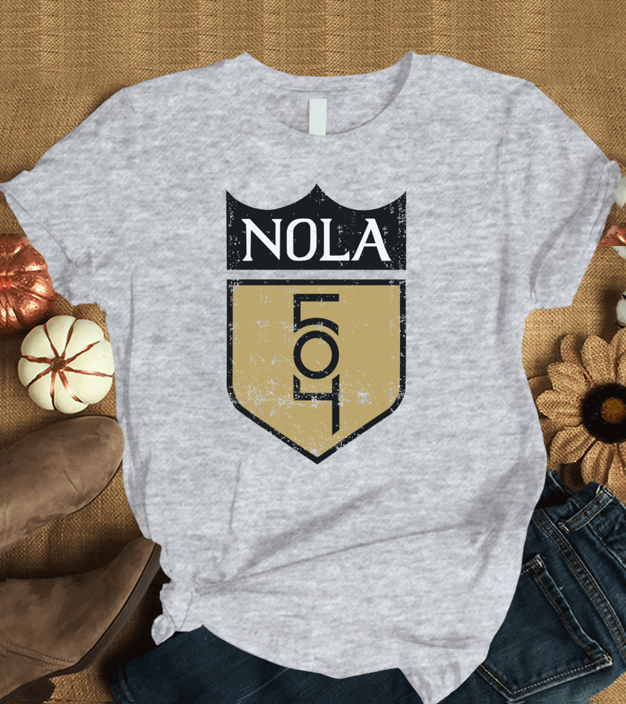 NOLA 504 Shield Badge Emblem T-Shirt