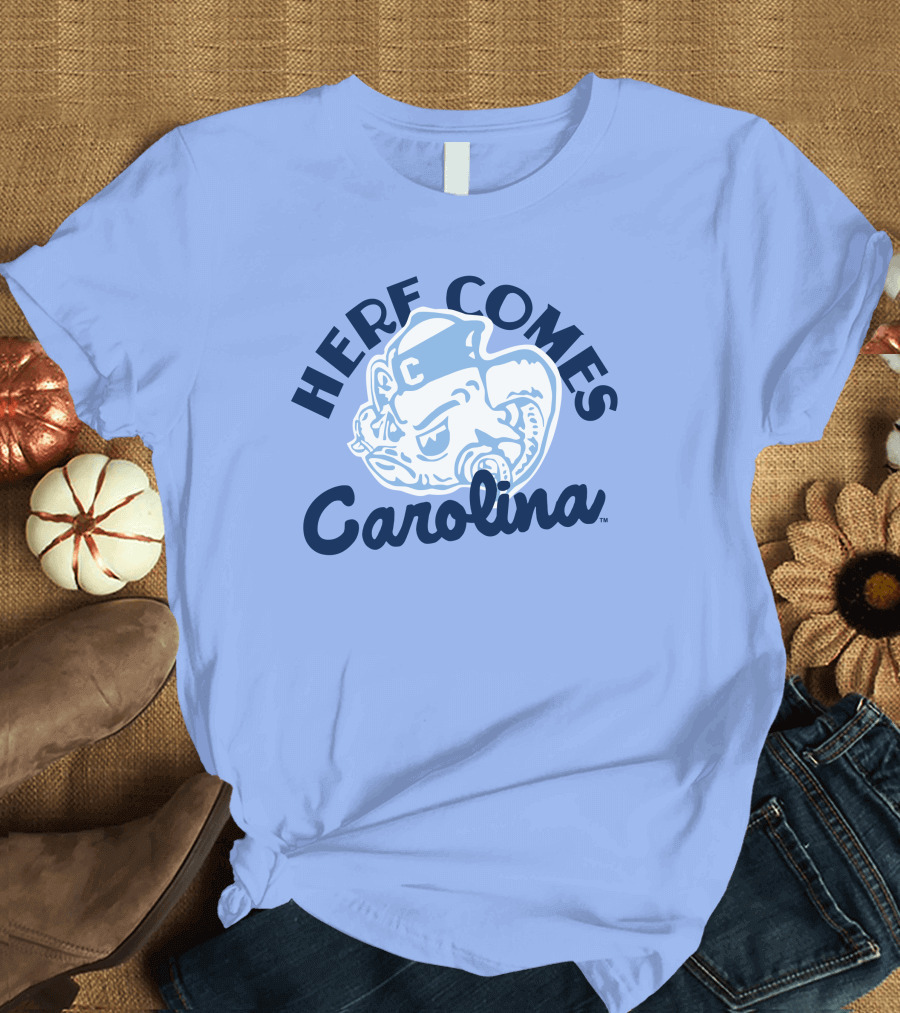 Here Comes Carolina Barstool Bench Mob T-Shirt