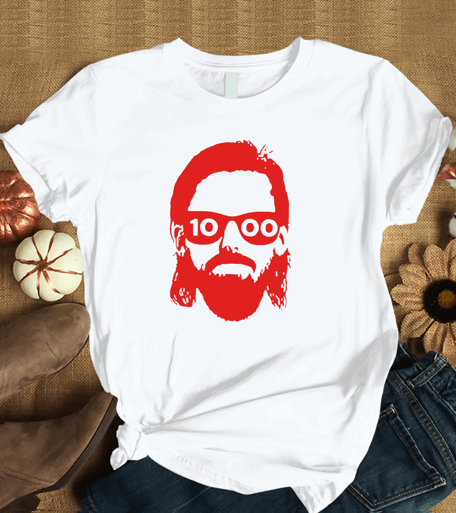 Marc Staal 1000 Game Glasses Red T-Shirt