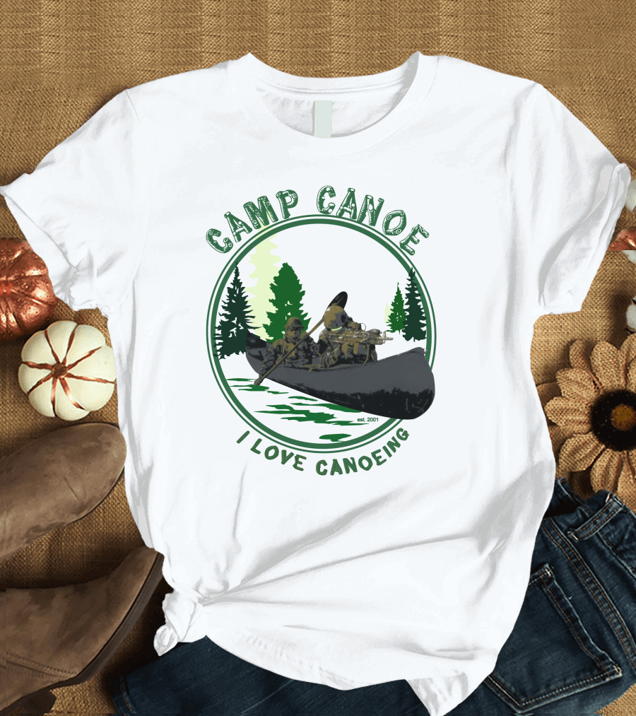 Camp Canoe I Love Canoeing est. 2001 T-Shirt