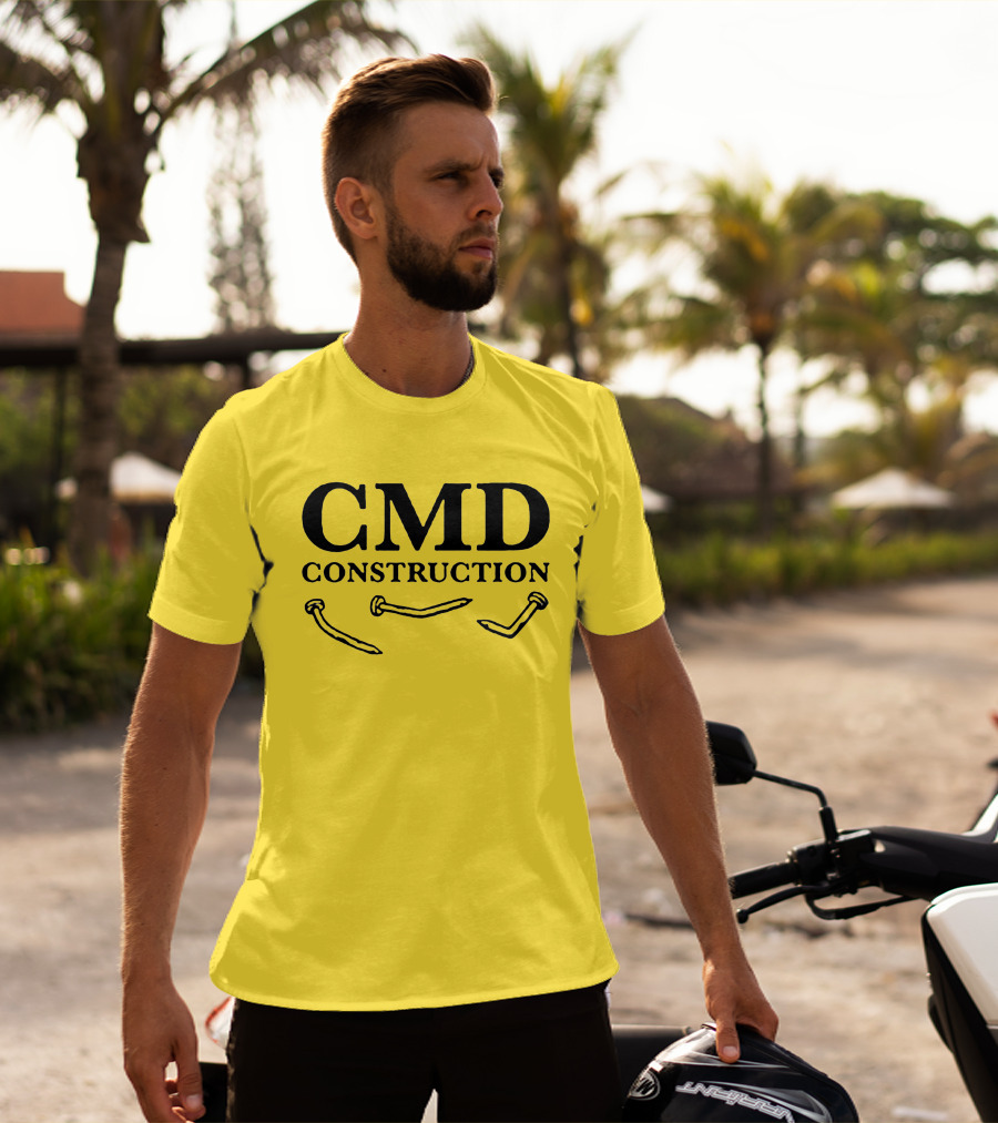 CMD Construction Nails Dude Dad Shop T-Shirt