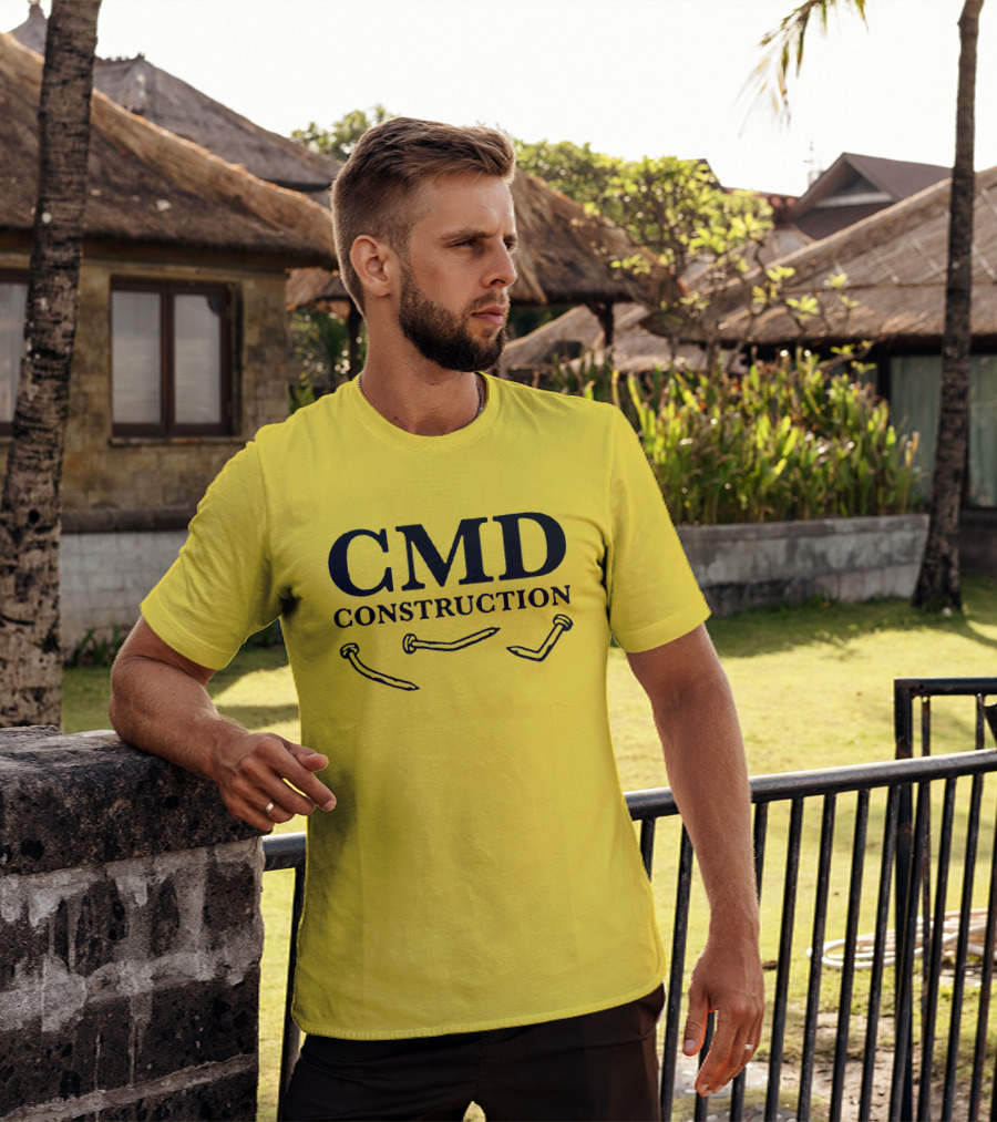 CMD Construction Nails Dude Dad Shop T-Shirt