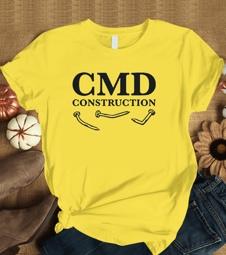CMD Construction Nails Dude Dad Shop T-Shirt