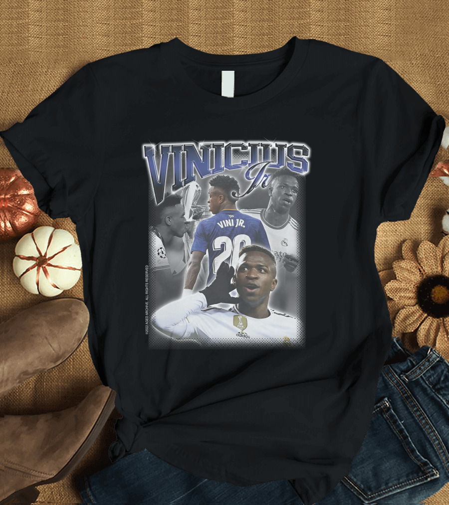 Agedarchive Merch Vinícius Jr Camiseta Real Madrid Football Neymar T-Shirt