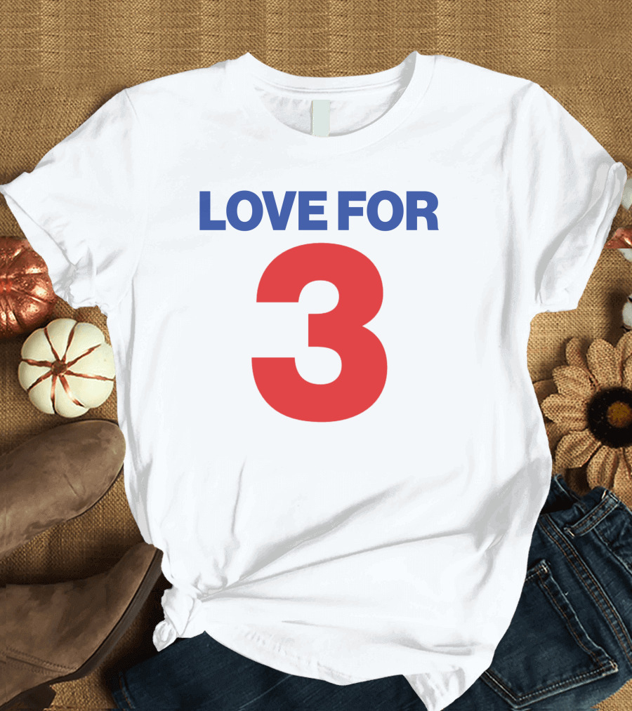 Sabres Love For 3 T-Shirt