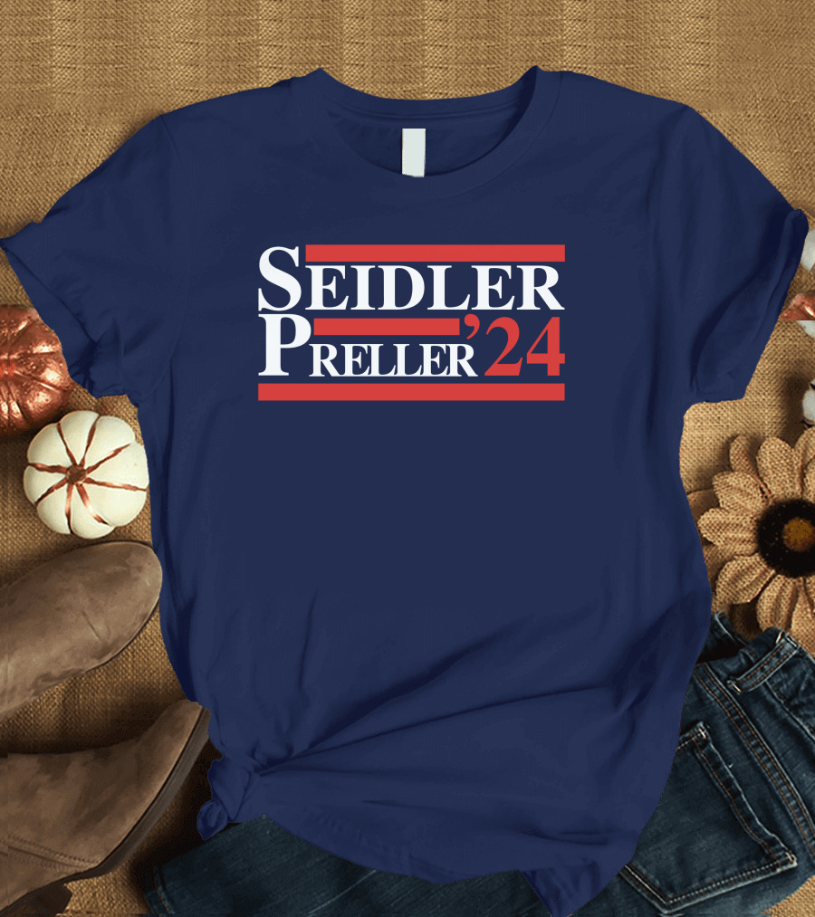 Seidler Preller '24 Bold Red Stripes T-Shirt