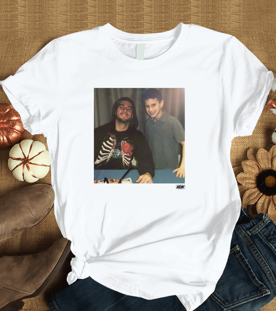 Aew All Elite Wrestling Merch Mjf Meet and Greet Autograph Event With Aew T-Shirt