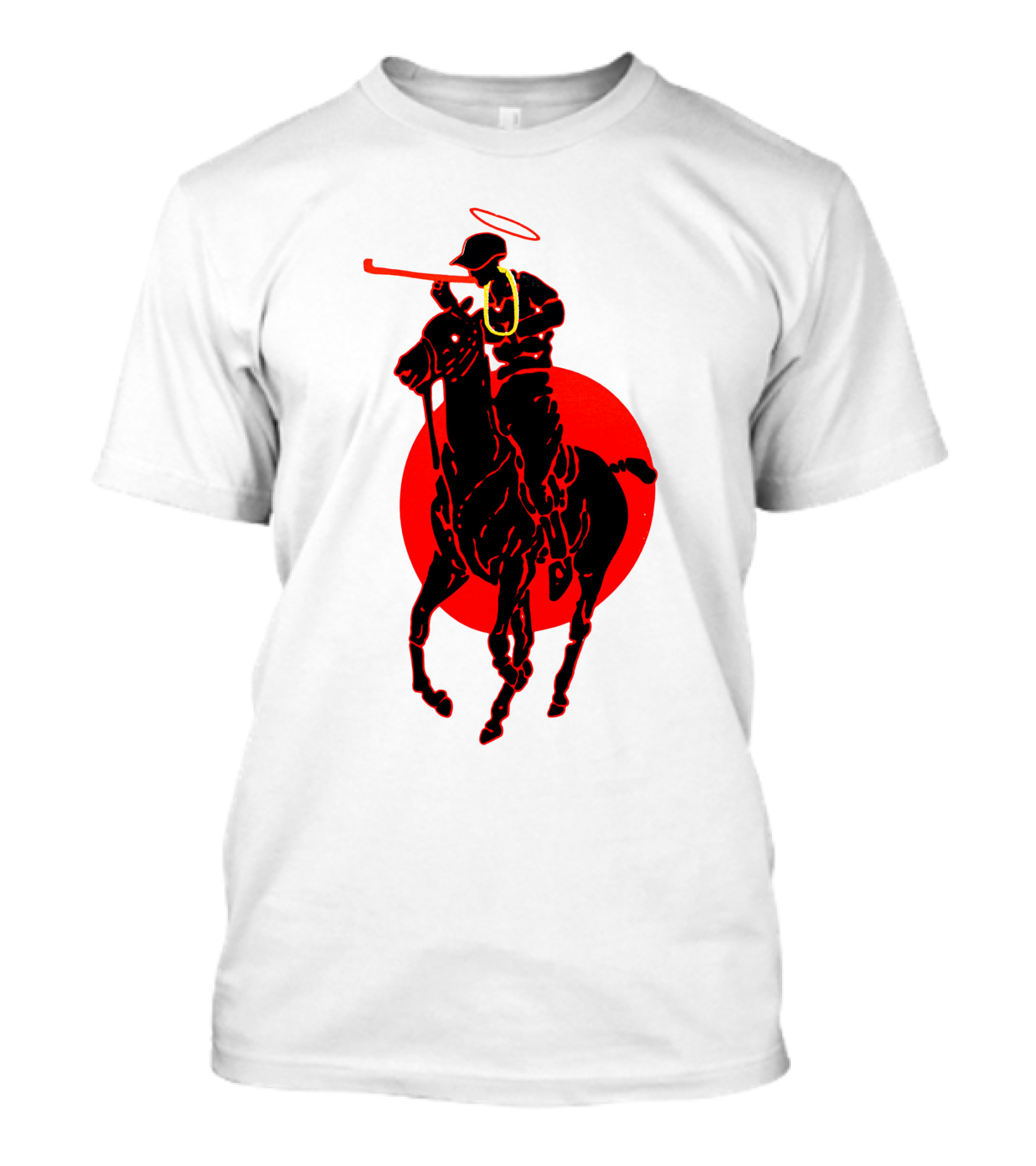 Soto Asa Merch Polo Player Halo Red Circle T-Shirt