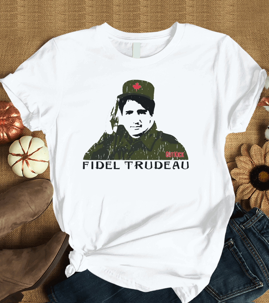 Fidel Trudeau Outkick Maple Leaf Military T-Shirt