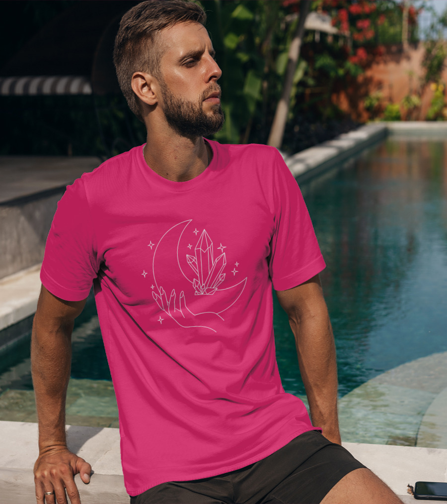 Eleanor Neale Moon Crystal Hand Stars Merch T-Shirt