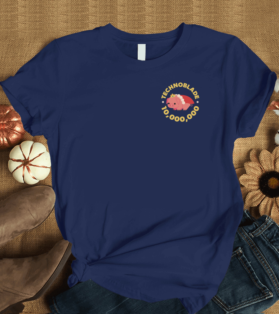 Technoblade 10,000,000 Pig Crown T-Shirt