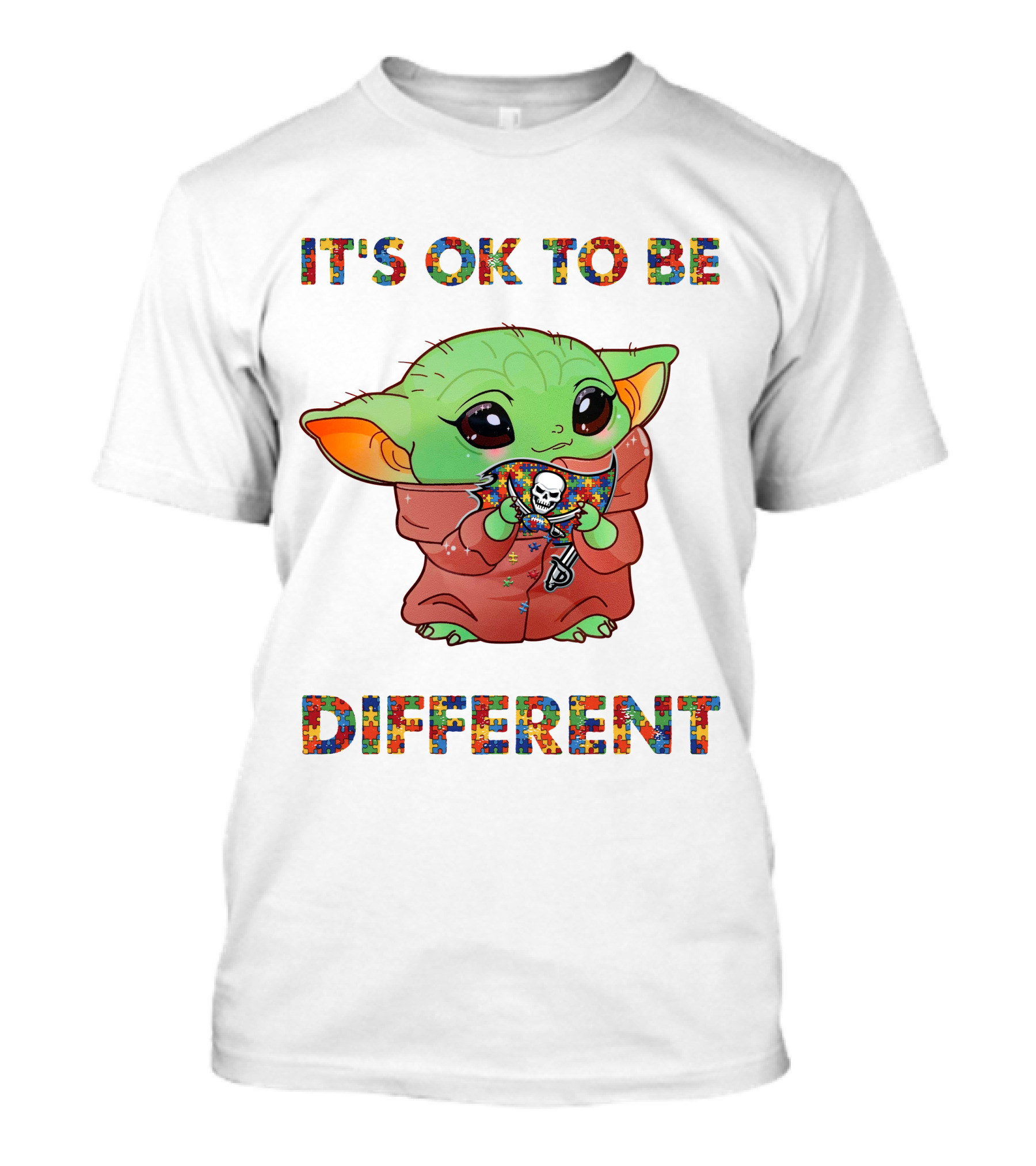 It's Ok To Be Different Tampa Bay Buccaneers Yoda T-Shirt