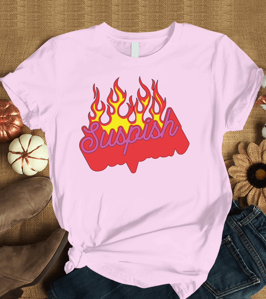 Bailey Sarian Suspish Flame Light Pink T-Shirt
